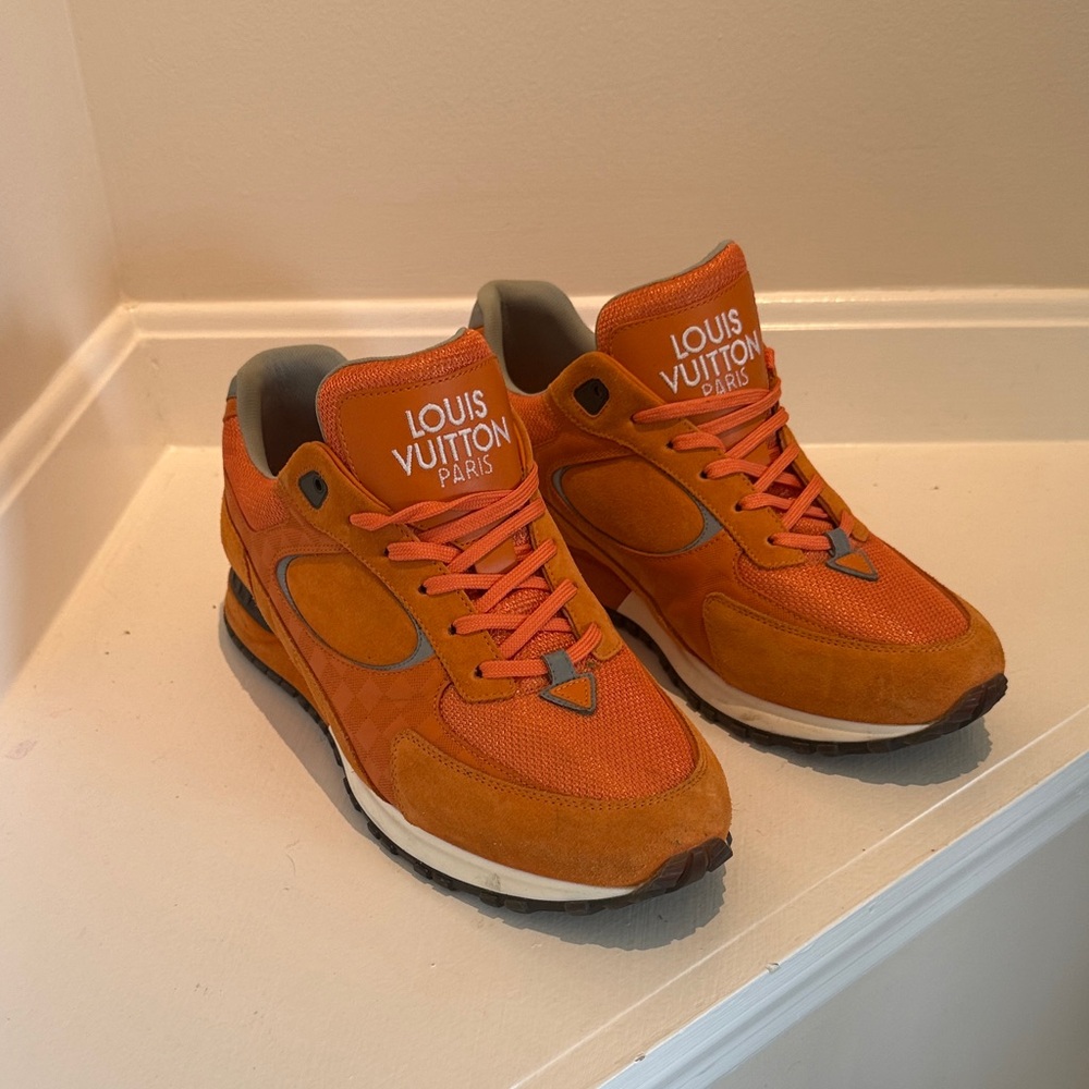 Louis Vuitton Men's Vibrant Orange Sneakers